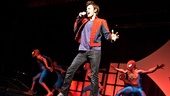 Reeve Carney and his group of fellow web-slingers perform Spider-Man's anthem, “Boy Falls From the Sky.”