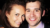 Laura Benanti is happy to toast Adam Chanler-Berat at his big opening night bash!