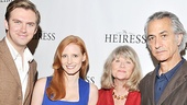 The Heiress stars Dan Stevens, Jessica Chastain, Judith Ivey and David Strathairn take a picture-perfect family photo.
