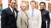 Producer Rodger Hess (second from l.) proudly rounds up his show's supporting players: Derrick Cobey, Mark Ledbetter and Randy Aaron.