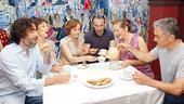 It&rsquo;s tea time at Sardi&rsquo;s for Norman Conquests stars Stephen Mangan, Amelia Bullmore, Amanda Root, Paul Ritter, Jessica Hynes and Ben Miles.