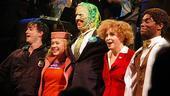 Diana DeGarmo is joined by castmates Jonathan Root, Nick Cordero, Nancy Opel 
and Demond Green for her debut Toxic Avenger bow.