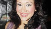 Who’s that lady? Why it’s lovely Diana DeGarmo,
all dolled-up post-show for a night of celebrating.