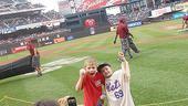 Will Swenson Sings at Mets Game - Will Swenson - sons (taking photo)