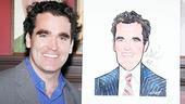 Brian d’Arcy James at Sardi’s - Brian d’Arcy James with caricature