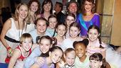 The kids from Billy Elliot (and their fab &ldquo;teacher,&rdquo; Tony nominee Haydn Gwynne), get set to &ldquo;Shine&rdquo; onstage.