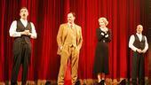 &ldquo;39 Steps&rdquo; original cast member Arnie Burton (with co-stars Sean Mahon, Jill Paice and Jeffrey Kuhn) explains to the audience that they&rsquo;ll be judging the show&rsquo;s second annual Hitchcock Lookalike Contest.
