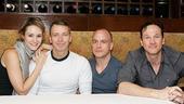 A parting shot of the multitalented cast members of Broadway&rsquo;s &ldquo;The 39 Steps&rdquo;: Jill Paice, Arnie Burton, Jeffrey Kuhn and Sean Mahon.&nbsp;