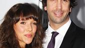 Former Friends star (and perennial theater fan) David Schwimmer with girlfriend Zoe Buckman.
