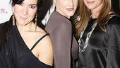 November 2009 cast of Love, Loss – Nadia Dajani – Katie Finneran - Julie Claire 