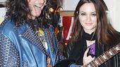 Leighton Meester at Rock of Ages - Leighton Meester - Constantine Maroulis - guitar