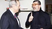Two men known for their way with words: Mario Cuomo and Race playwright/director David Mamet.