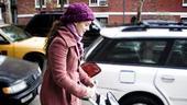 After a morning at nursery school, three-year-old Victoria Penny McEnroe strolls the streets of Greenwich Village with her mother, Melissa Errico.