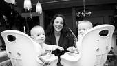 Day in the Life of Melissa Errico – Melissa Errico – daughter Juliette – daughter Diana (highchairs)