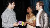 Mark Sanchez at Memphis - Mark Sanchez - Montego Glover - Chad Kimball talking