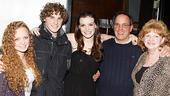 Damiano and Chanler-Berat at Joe’s Pub – Jennifer Damiano – mother Nancy – father Patrick – sister Elizabeth – brother Mark