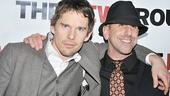 A Lie of the Mind director Ethan Hawke hangs out with New Group Artistic Director Scott Elliott, who will direct the company&rsquo;s next show, The Kid.
