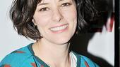 Parker Posey, who appeared alongside Hawke in the New Group production of Hurlyburly, beams at the bash.