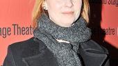 Tony Award winner Cynthia Nixon bundles up for a night of delicious dish with the Fitches.