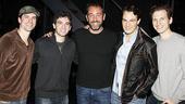 Trey Parker at Jersey Boys – Dominic Nolfi – Jarrod Spector – Trey Parker – Matt Bogart – Sebastian Arcelus