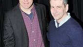 A couple of talented Stage Managers, Michael Shannon and David Cromer, show off the birthday cake.
