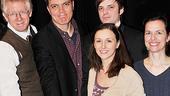 Michael Shannon joins a Gibbs family portrait. From left: Ben Livingston (Dr. Gibbs), Shannon, Jennifer Grace (Emily), James McMenamin (George) and Lori Myers (Mrs. Gibbs).