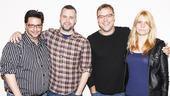 Three cheers for The Burnt Part Boys' creative quartet, director Joe Calarco, composer Chris Miller, lyricist Nathan Tysen and librettist Mariana Elder.
