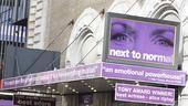 Bill and Hillary Clinton at Next to Normal – marquee