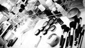 Douglas Hodge Backstage at La Cage – makeup table