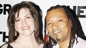 Big-voiced cast member Kevin Anthony arrives with understudy Jane Brockman.