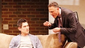 Billy Crudup as Tobin Falmouth and David Greenspan as Bruno Binelli in The Metal Children.