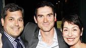 On opening night, Billy Crudup feels the love from his brother Tommy, a producer of Rachael Ray’s TV show, and their beautiful mom.