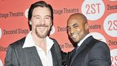 Michael T. Weiss, formerly known as TV’s The Pretender, congratulates co-star Terence Archie on his big off-Broadway debut.