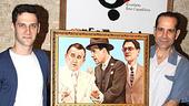 Broadway stars Bartha and Shalhoub pause for a portrait with their portrait.