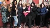It's a girl power moment as Love, Loss and What I Wore&nbsp;femmes Katie Finneran, Natasha Lyonne, Tracee Ellis Ross, Casey Wilson, Debra Monk, Michele Lee, Carol Kane, playwright Delia Ephron and book author Ilene Beckerman crowd in for a shot with the woman who brought their hit to off-Broadway.