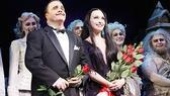 The Addams Family opening – cc - Nathan Lane – Bebe Neuwirth bow