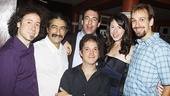 The Brothers pose with their hard-working producers. 