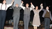 Pitmen Painters Opening Night – curtain call (five people)