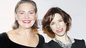 Cherry Jones and Sally Hawkins, or, as they’re known on stage at the American Airlines Theatre:  Kitty and Vivie Warren. 