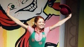 And here’s Strawberry herself: Title star Hayley Podschun takes a bow at the opening night performance.