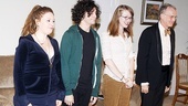 Natasha Lyonne, John Magaro, Halley Feiffer and Reed Birney graciously accept their opening night applause!