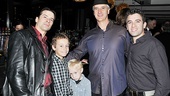 Jersey Boys Fifth Anniversary – Mark Lotito – son Luca – son Giovanni – Dominic Nolfi – Jarrod Spector