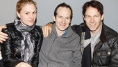 Denis O’Hare hops in the middle of recently married True Blood stars Anna Paquin and Stephen Moyer. 