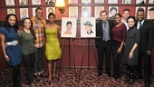 Chad and Montego Sardi’s caricatures – Montego Glover – Chad Kimball – castmates