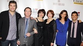 The cast of Standing on Ceremony: The Gay Marriage Plays (Craig Bierko, Richard Thomas, Beth Leavel, Harriet Harris, Polly Draper and Mark Consuelos) comes together for a group shot.