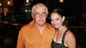 Ramona Kelley, who stars as Betsy in Come Fly Away is accompanied by her father, MIchael Kelley, to the show's opening night party in Houston.