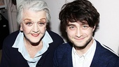 Five-time Tony winner Angela Lansbury (who plays Mrs. Sue-Ellen Gamadge in Gore Vidal’s The Best Man) welcomes Daniel Radcliffe back to Broadway for a visit.