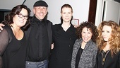 Director Scott Elliott congratulates Women Behind Bars stars Rosie O’Donnell, Cynthia Nixon, Rhea Perlman and Natasha Lyonne on a successful (and hilarious!) evening at the New Group.