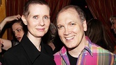 Cynthia Nixon poses with her pal Charles Busch at the Women Behind Bars reception.