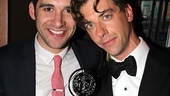 Peter and the Starcatcher’s Adam Chanler-Berat strikes a pose with his co-star Christian Borle...and Borle's shiny new Tony Award!